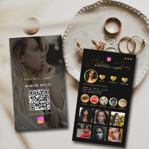 Carte De Visite Alimentation photo Influencer Grille Médias sociau