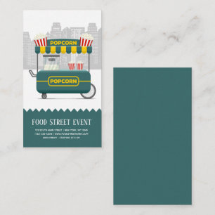 Carte De Visite Alimentation street popcorn snack