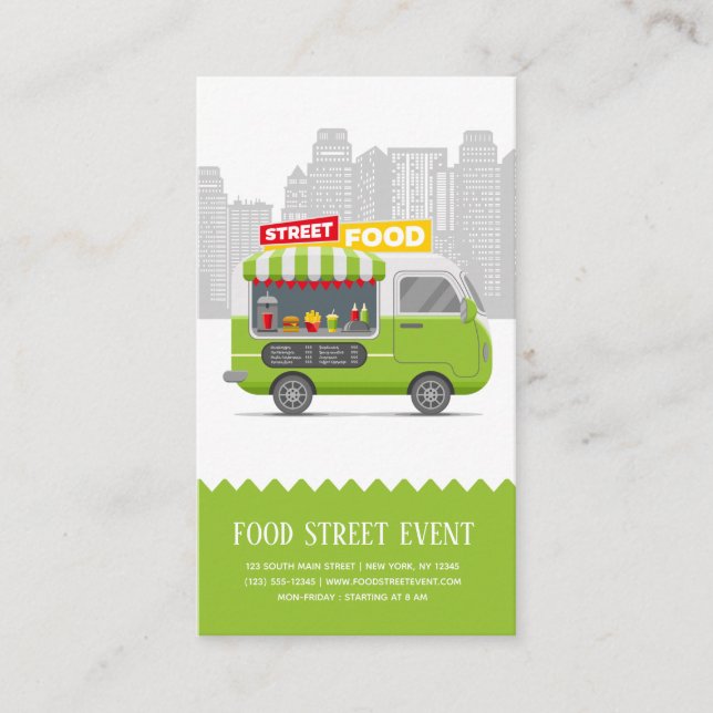 Carte De Visite Alimentation Street Truck (Devant)