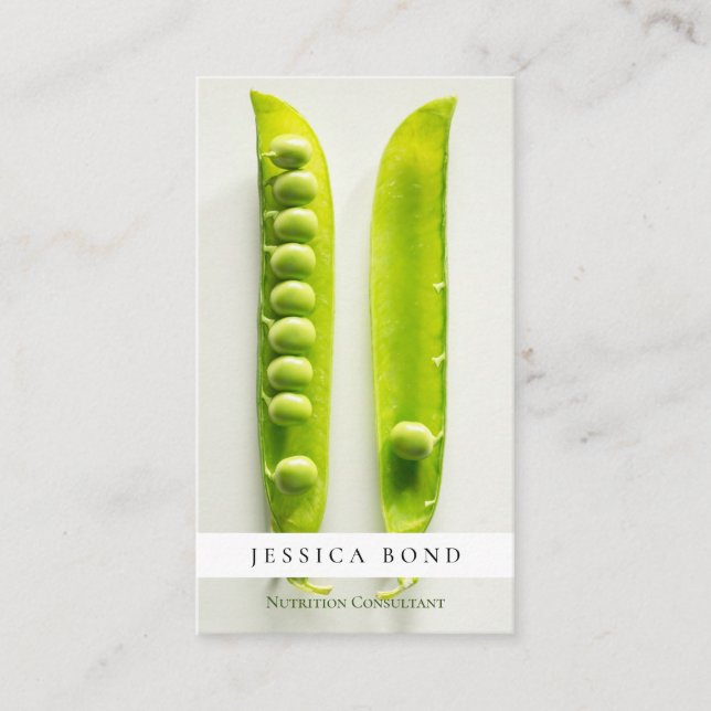 Carte De Visite Aliments et nutrition - photo professionnelle (Devant)