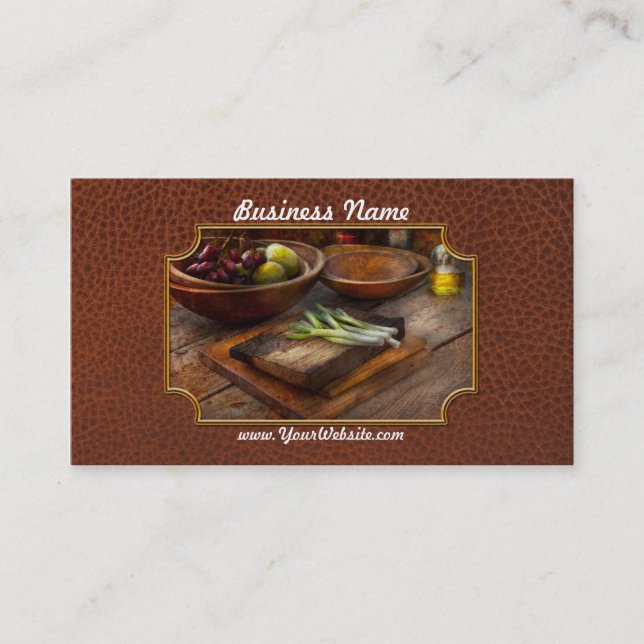 Carte De Visite Aliments - Végétaux - Variété de jardin (Devant)