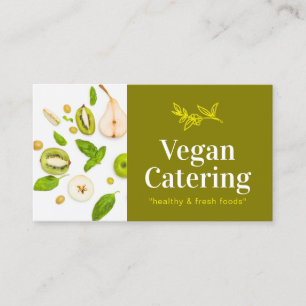 Carte De Visite Aliments verts Nutrition Bio Végétal Boulangerie