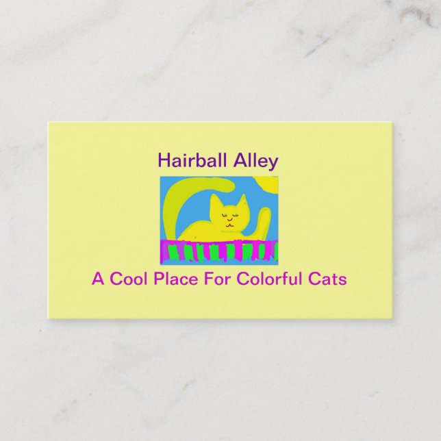 Carte De Visite Allée de Hairball (Devant)