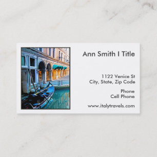 Carte De Visite Allée spéciale de Venise avec la citation d'amou