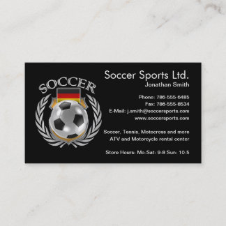 Carte De Visite Allemand Soccer 2016