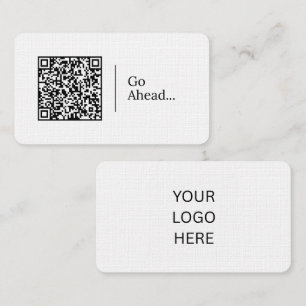 Carte De Visite Allez-y... Code QR et logo personnalisables