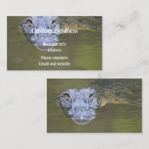 Carte De Visite Alligator Personnalisé Marais Animal Faune Nature