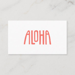 Carte De Visite Aloha