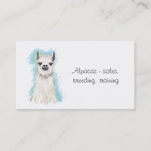 Carte De Visite Alpacas et Llama