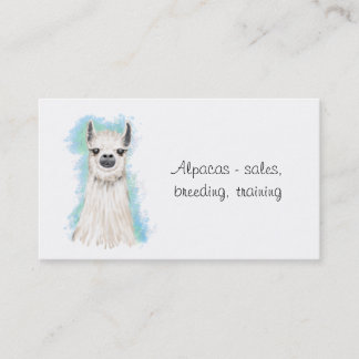 Carte De Visite Alpacas et Llama
