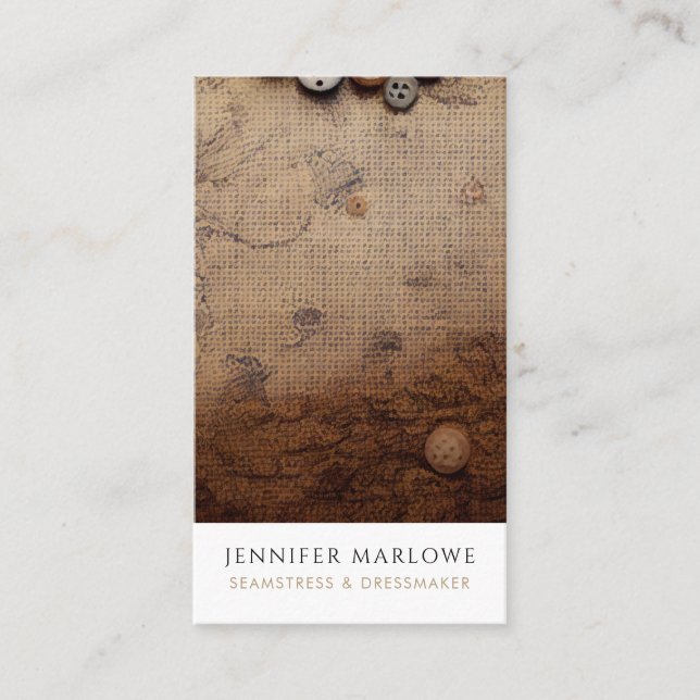 Carte De Visite Altérations du fabricant de solvants Seamstress (Devant)