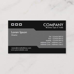 Carte De Visite Alternatif - Gris