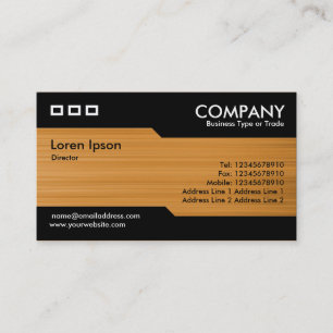 Carte De Visite Alternatif - Texture en ocre brossé
