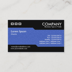 Carte De Visite Alternatif - Texture en relief bleu