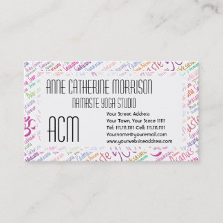 Carte De Visite Amant de yoga