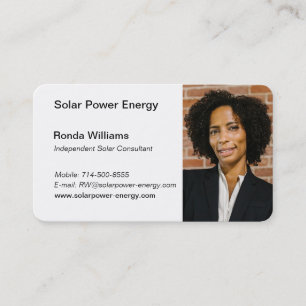 Carte De Visite Améliorez Votre Entreprise Solaire Avec Une Concep