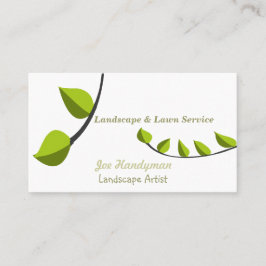 Carte De Visite Aménagement de jardinage unique de soin de pelouse