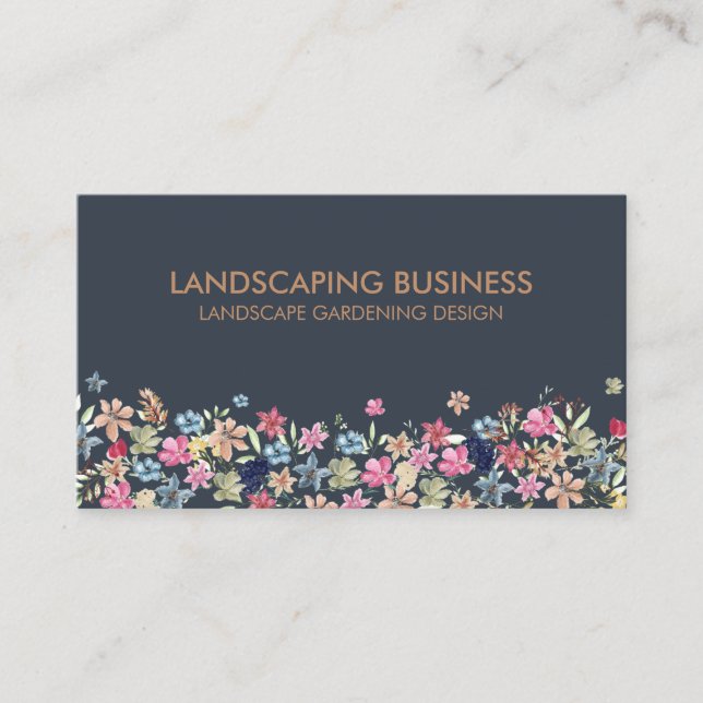 Carte De Visite Aménagement des jardins Plantes (Devant)