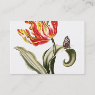 Carte De Visite Aménagement floral d'aquarelle de la tulipe   de