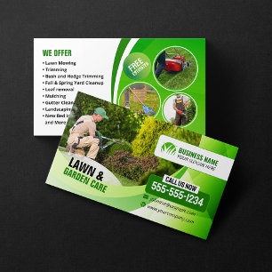 Carte De Visite Aménagement paysager Entretien de pelouse Jardinag