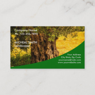 Carte De Visite Aménagement paysager Entretien de pelouse Jardinie