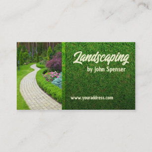 Carte De Visite Aménagement paysager Gardener de pelouse Nouveau d