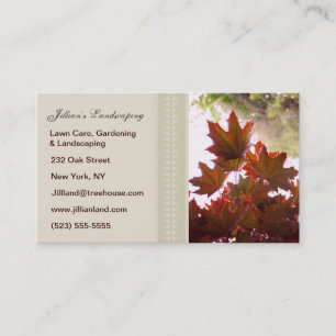 Carte De Visite Aménagement/pelouse/cartes de visite de jardinage