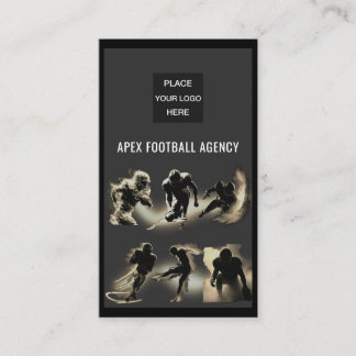 Carte De Visite American Football Sports Management-Sepia