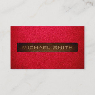 Carte De Visite American rose Leather Look Professionnel