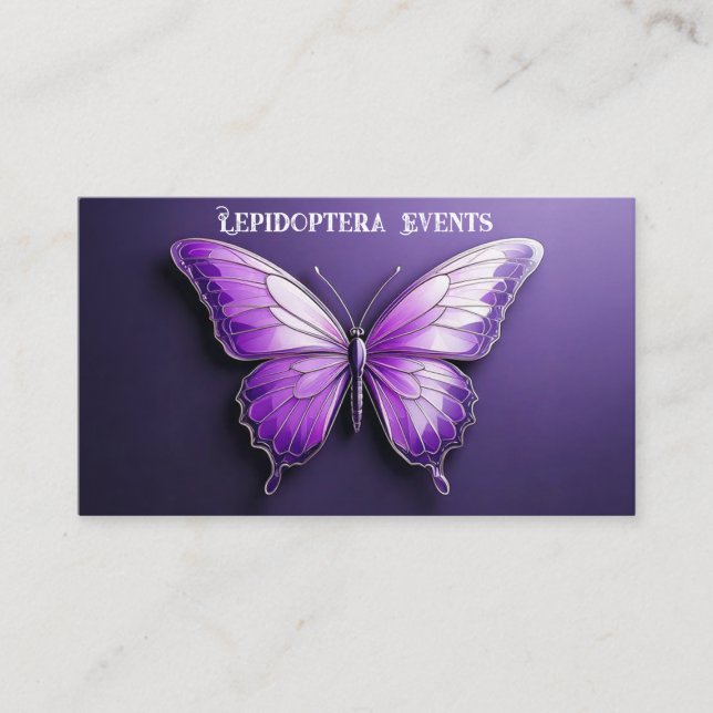 Carte De Visite Amethyst Butterfly (Devant)