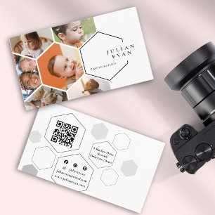 Carte De Visite Amiable Honeycomb Collage photo multiple