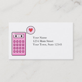 Carte De Visite Amour de calculatrice