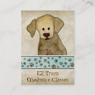 Carte De Visite "Amour de chiot," soin de jour Brown de chienchien