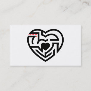 Carte De Visite amour labrynth