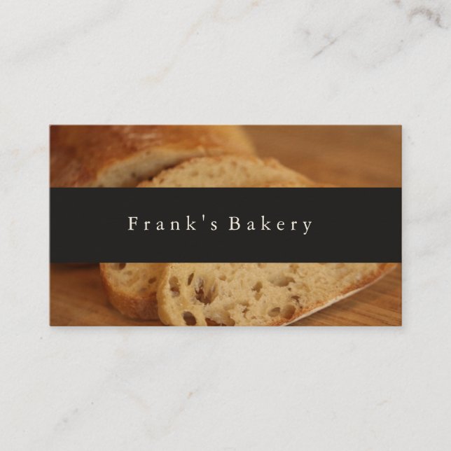 Carte De Visite Amoureux de pain de boulangerie moderne (Devant)
