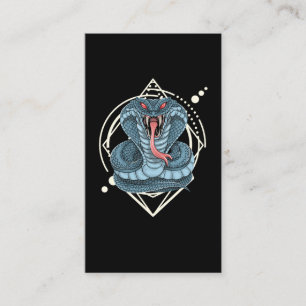 Carte De Visite Amoureux du reptile natif américain géométrique