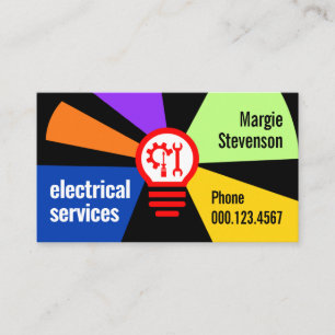 Carte De Visite Ampoule Éclaire Votre Nom