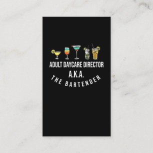 Carte De Visite Amusant Bartender Alcool Mixer Barkeeper plaisante