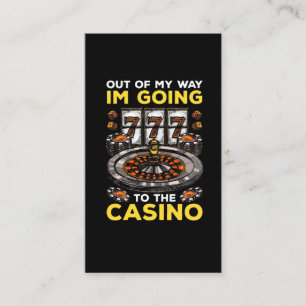 Carte De Visite Amusant Casino Gambling Humour Slot Machine Poker 