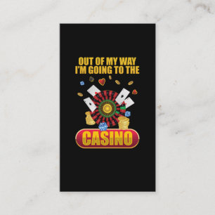 Carte De Visite Amusant Casino Jeu Poker