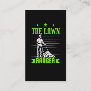 Carte De Visite Amusant Humour de tonte de pelouse Landscaper Jani