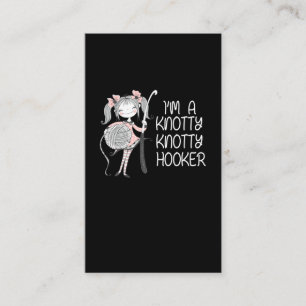 Carte De Visite Amusant Knitter Crafting Tricot Louveur de fils