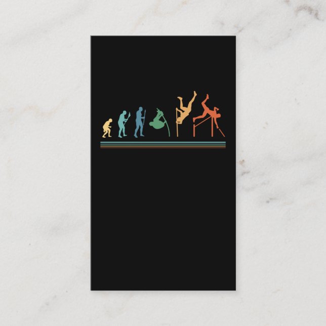 Carte De Visite Amusant Pole voûte Évolution Pole voûter (Devant)