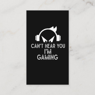 Carte De Visite Amusants Jeux accros Gamers casque enfant Humour