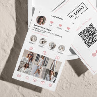 Analyse Instagram Pour Connecter le code QR rose