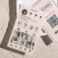 Analyse Instagram Pour Connecter Le Code QR Rose