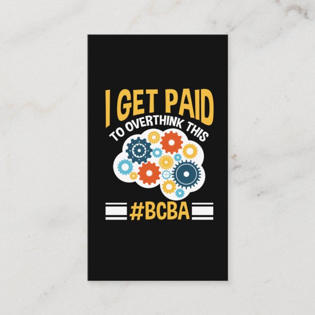 Carte De Visite Analyste du comportement certifié par le conseil F (Devant)