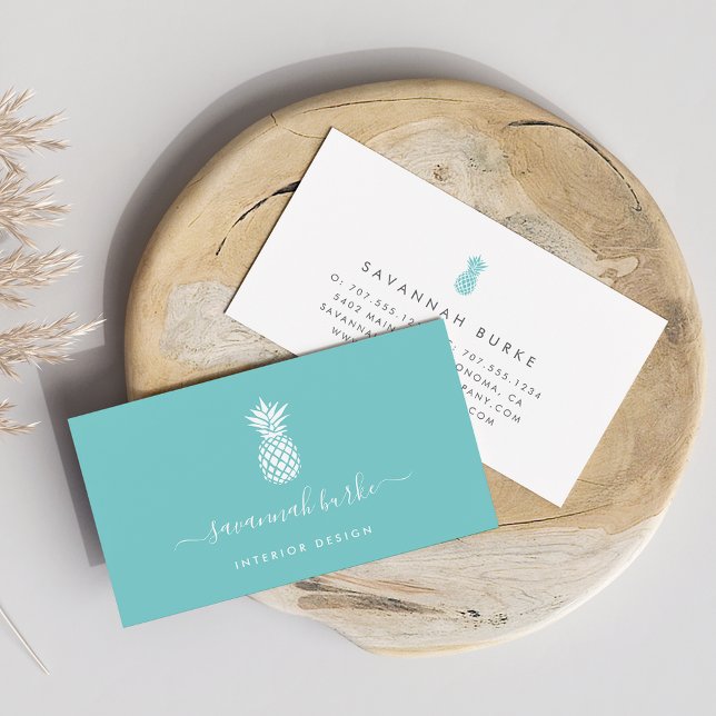Carte De Visite Ananas Signature (Créateur téléchargé)