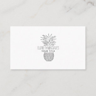 Carte De Visite Ananas tropical