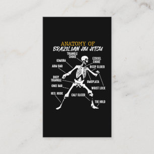 Carte De Visite Anatomie du squelette brésilien du Jiu Jitsu Fight
